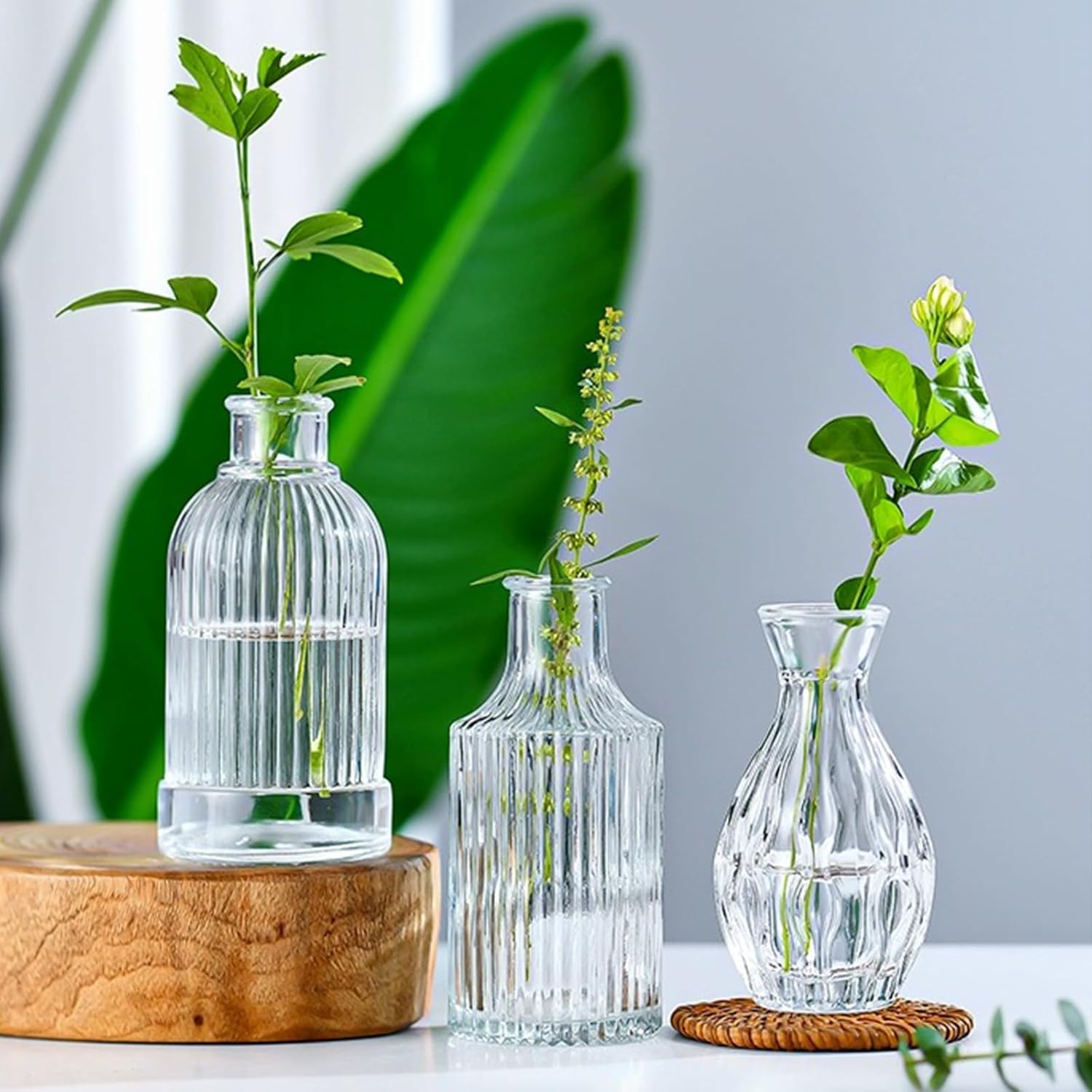 Glass Bud Vase Set of 32 pcs,Bud Vases in Bulk,Small Vases for Centerpieces, Mini Flower Vase Bulk for Rustic Wedding Home Table Decorations - Image 5