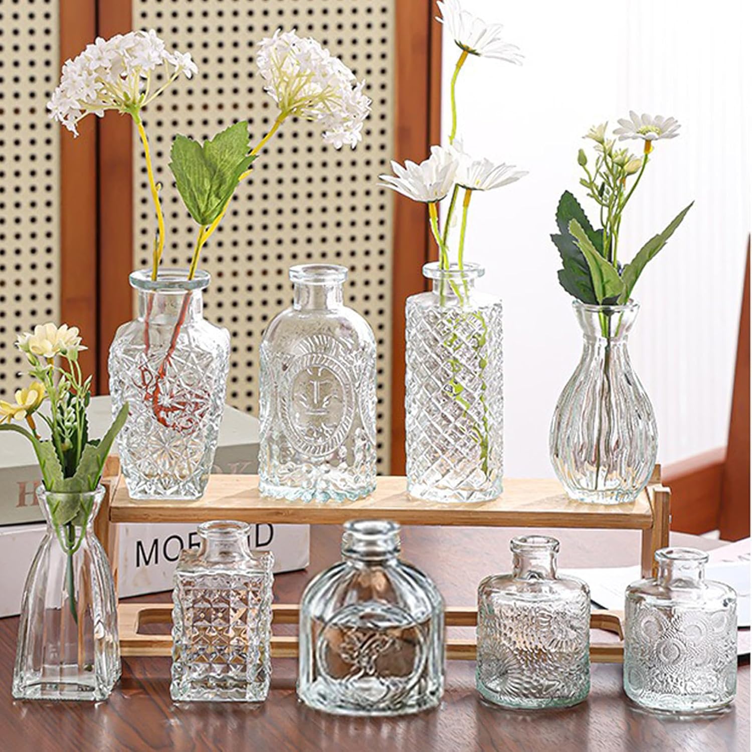 Glass Bud Vase Set of 32 pcs,Bud Vases in Bulk,Small Vases for Centerpieces, Mini Flower Vase Bulk for Rustic Wedding Home Table Decorations - Image 7